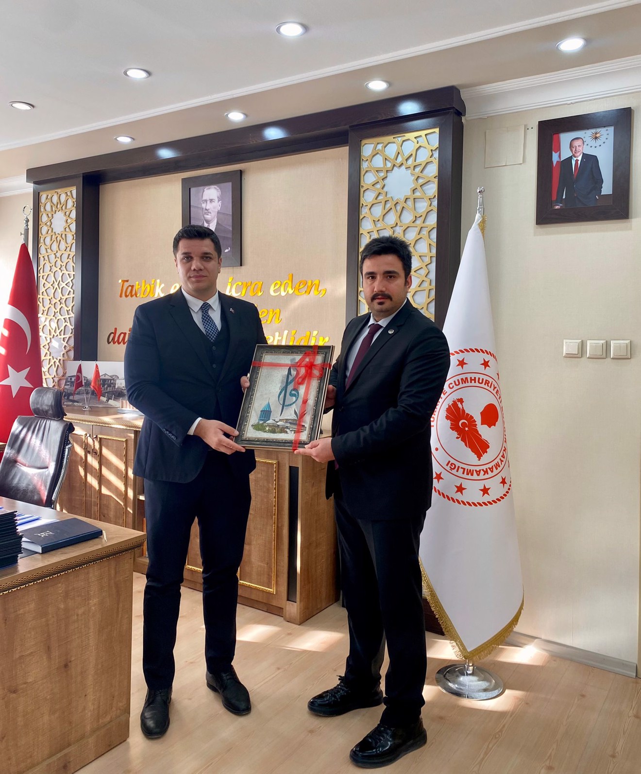 Kaymakam Sn. Tolga Turan' a Hayırlı Olsun Ziyareti